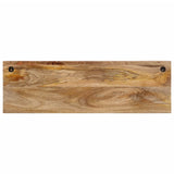 Wall-mounted Coat Rack with 5 Hooks Solid Wood Mango 358953