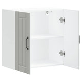 Kitchen Wall Cabinet Lucca White Engineered Wood 853817