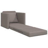 Sofa Bed Taupe 74 x 77 x 81 cm Fabric 4106626