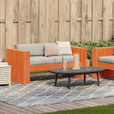 Garden Sofa Wax brown Solid pine wood 2-seater Durable 844625