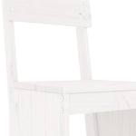 5 Piece Garden Bar Set White Solid Wood Pine 3157800