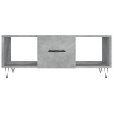 Coffee Table Concrete Grey 102x50x40 cm Engineered Wood 829296