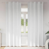 Blackout Curtains with Rings 2 pcs Pure White 225 x 140 cm 4107385