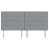 Headboard with Headboard Light Grey 200 cm Faux Leather 3337860