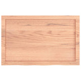Bathroom Countertop Light Brown 80x50x cm Treated Solid Wood 3156121