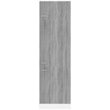Refrigerator Cabinet Lyon Grey Sonoma 60x57x207 cm Engineered Wood 815601