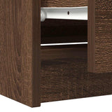 TV Cabinet Brown Oak 100x35x54 cm Engineered Wood 861811