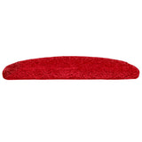 Stair Mats 10 pcs 65x21x4 cm Red Half Round Large 149813