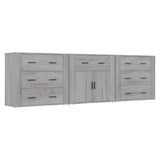 Sideboards 3 pcs Grey Sonoma Engineered Wood 3185429