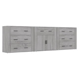 Sideboards 3 pcs Grey Sonoma Engineered Wood 3185429