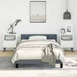 Bed Frame without Mattress Dark Grey Twin Velvet 347598