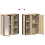 Bathroom Wall Cabinet with Mirror Sonoma Oak 50x21x60 cm 861903