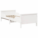 Bed Frame with Headboard White 80 x 200 cm Engineered Wood 877204