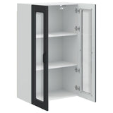 Wall Glass Cabinet PORTO Black 60 x 31 x 100 cm Engineered Wood 885526