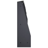 Retaining Wall 4 pcs 100 x 12 x 40 cm Steel Anthracite 3449039