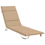 Sunlounger Cushion GEMERT 100% Polyester Sand 200 x 60 x 3 cm 948504