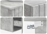 Bathroom Furniture Set 3 pcs Concrete Grey 33 x 34.5 x 160 cm 3406086
