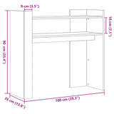 Console Table Grey Sonoma 100x35x90 cm Engineered Wood 848470