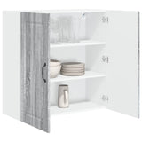 Wall Cabinet PORTO Grey Sonoma 80 x 31 x 80 cm Engineered Wood 885411