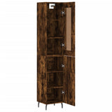 Highboard Smoked Oak 34.5x34x180 cm Engineered Wood 3200150