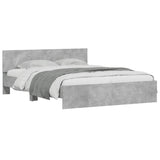 Bed Frame without Mattress Concrete Grey 140x200 cm 3207486