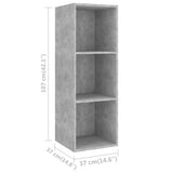 4 Piece TV Cabinet Set Concrete Grey Engineered Wood 3079821