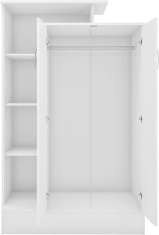 ZNTS Nevada Petite Open Shelf Wardrobe 100-101-147