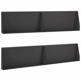 Retaining Wall 4 pcs 100 x 12 x 50 cm Steel Black 3449044