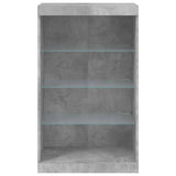Sideboard with LED Lights Concrete Grey 60.5x37x100 cm 836710