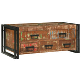 Coffee Table Multicolour 90 x 50 x 38 cm Solid Reclaim Wood 4104726