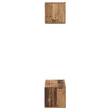 TV Cabinet Set Wall-mounted 2 pcs Old Wood Engineered Wood 3393381