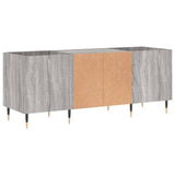 Record Cabinet Grey Sonoma 121x38x48 cm Engineered Wood 831674