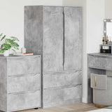 Bathroom Cabinet with Drawer Concrete Grey 79.5 x 49 x 156 cm 3406248