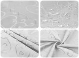 Table Cloth 5 pcs Rectangular White 110 x 180 cm 42040441