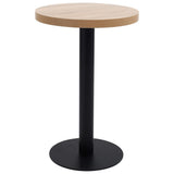 Bistro Table Light Brown 50 cm MDF 286418