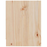 Bedside Cabinet Natural Pine Solid Pinewood Compact 808113