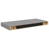 Floating Wall Shelves 4 pcs Grey 50x23.5x3.8 cm MDF 323852
