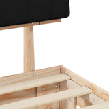 Bed Frame with Upholstered Headboard Black 180 x 200 cm 3398101