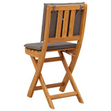Garden Chair 8 pcs Dark Grey 38 x 46 x 85 cm Solid Acacia Wood 3416296