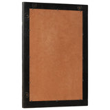 Bathroom Mirror Black 50x70x2.5 cm Solid Wood Mango and Glass 356850