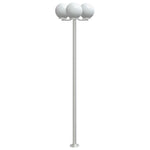 Outdoor Floor Lamps 2 pcs Silver 215 cm Stainless Steel 4006390