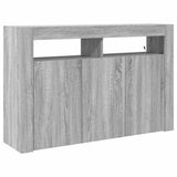 Sideboard Grey Sonoma 116 x 30 x 75 cm Engineered Wood 3333881