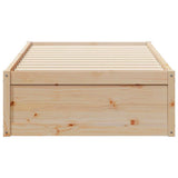 Bed Frame without Mattress 75x190 cm Small Single Solid Wood Pine 846846