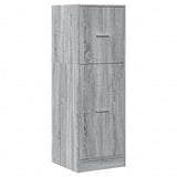 Apothecary Cabinet Grey Sonoma 40x41x118 cm Engineered Wood 855201