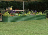 Garden Raised Bed Galvanised Steel 260x40x36 cm Green 318878