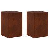 Plant Stand 2 pcs Rusty 40 x 40 x 60 cm Weathering Steel 8012543