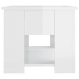 Coffee Table High Gloss White 79x49x41 cm Engineered Wood 809716