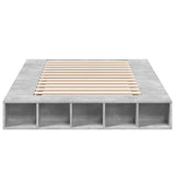 Bed Frame without Mattress Concrete Grey 135x190 cm Double 3280499