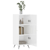 Sideboard High Gloss White 34.5x34x90 cm Engineered Wood 828510