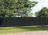 Fence Panel Grey 1391x186 cm WPC 3282796